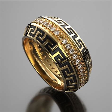 herren ringe gold versace|versace wedding ring.